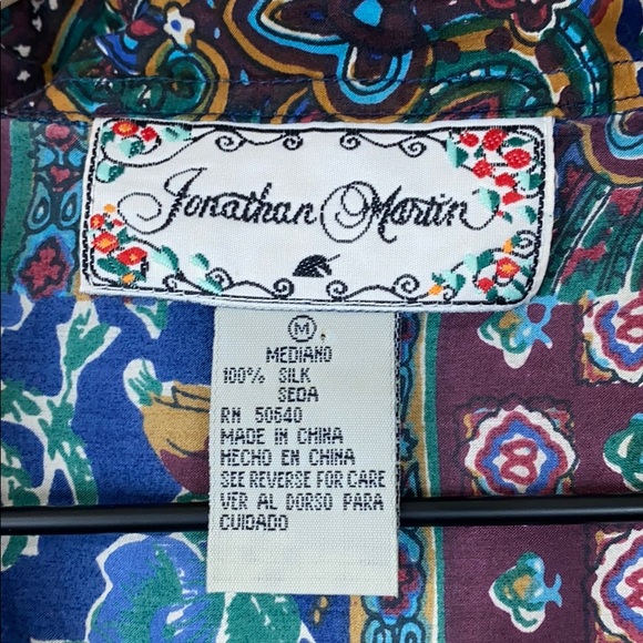 Vintage 100% silk top - Picture 3 of 8